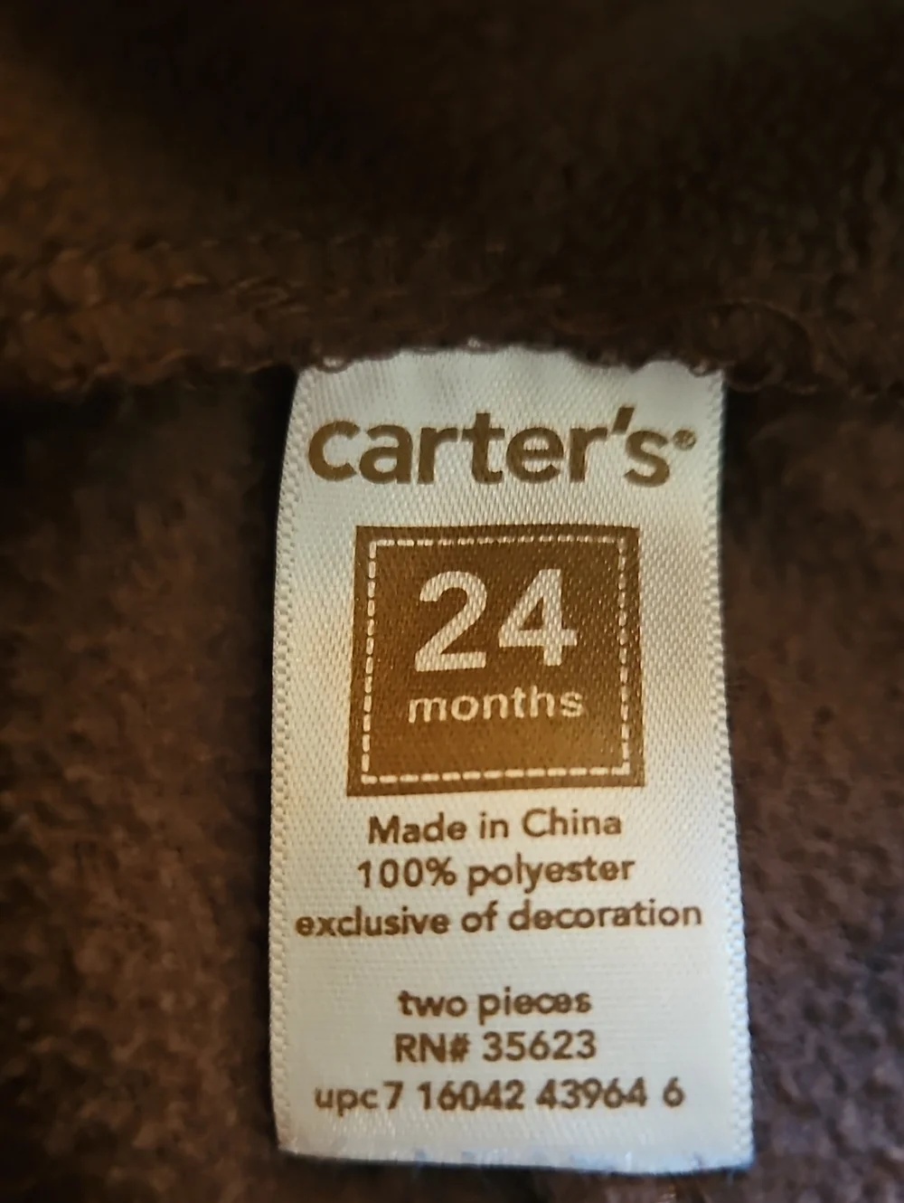Carters casual warm